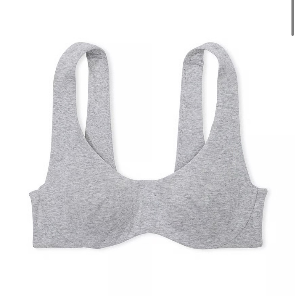 Base Cotton Unlined Scoop Bra